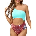 thumbnail image 1 of As Rose Rich Women's 1 Piece Swimsuits One Shoulder Bathing Suit, S, 1 of 9