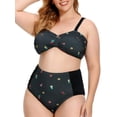 thumbnail image 1 of As Rose Rich Women's Plus Size Swimsuit Two Piece Bathing Suits, 1X, 1 of 9