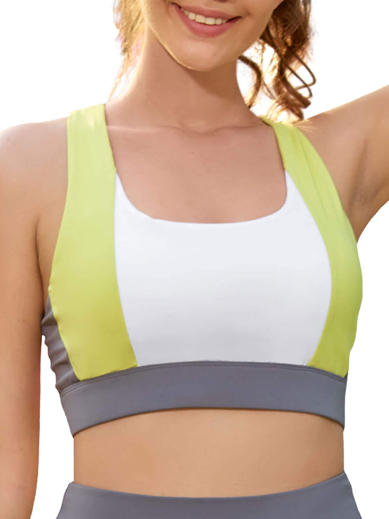 Work Out Logo Band Athletic Sports Bra 