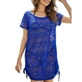 thumbnail image 1 of As Rose Rich Women's Swimsuit Cover Up Lace Beach Dress Bikini Coverup, 3X, 1 of 9