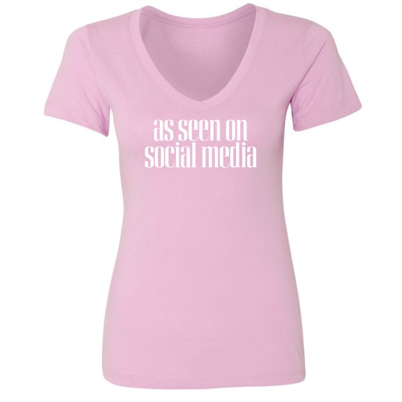 As Seen On Social Media Womens V-Neck Tee