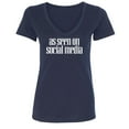 thumbnail image 1 of As Seen On Social Media Womens V-Neck Tee, 1 of 2