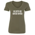 thumbnail image 1 of As Seen On Social Media Womens V-Neck Tee, 1 of 2