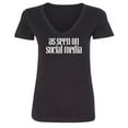 thumbnail image 1 of As Seen On Social Media Womens V-Neck Tee, 1 of 2