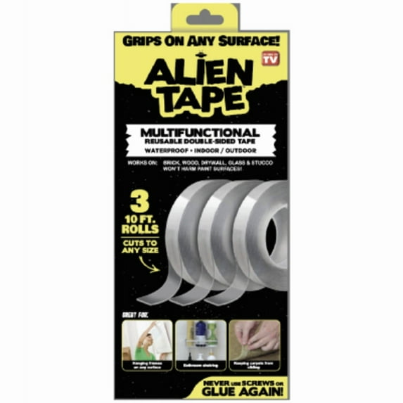 As Seen On TV 7087 Aline Tape Double Sided Tape, Clear, Each
