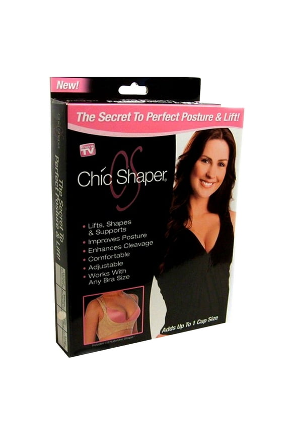 -Chic Shaper Perfect Posture Bra Lift Support Women Shapewear Bust Size 32-34 White S