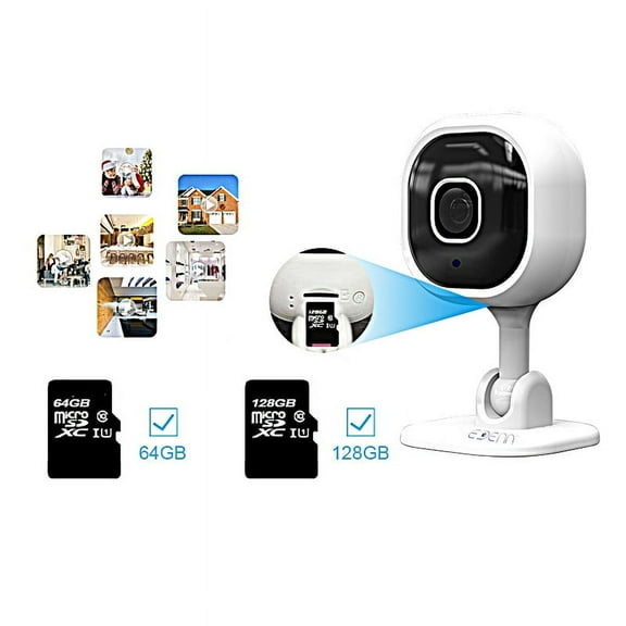 As Seen On TV - EDENN 2 Way security Camera, Smart Indoor Pet Monitoring Cam with Night Vision, Home Security Camera