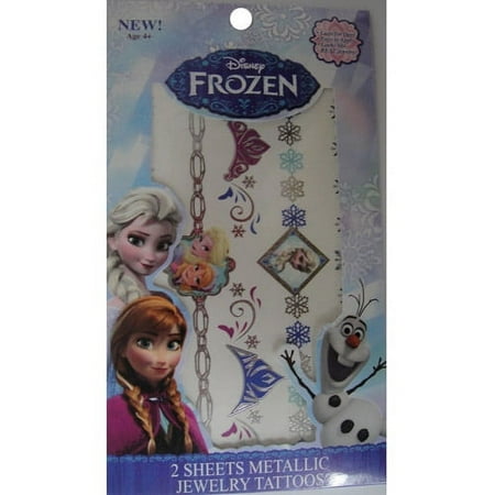 As Seen On TV Frozen Shimmer Metallic Jewelry Temporary Tattoo