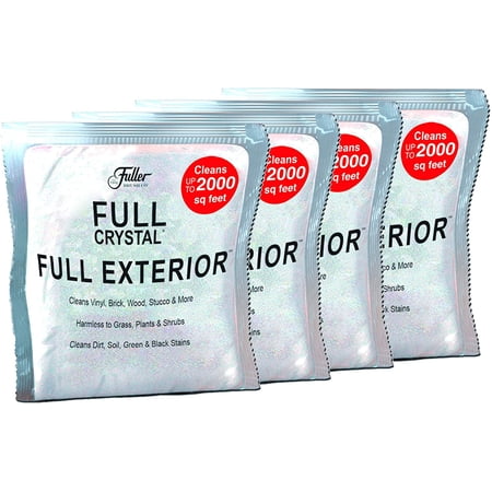 As Seen On TV Full Exterior Outdoor Cleaner, Non-Toxic, Four 4oz Powder Included