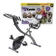 thumbnail image 1 of BulbHead As Seen On TV Slim Cycle Stationary Bike, Most Comfortable Exercise Machine, Thick, Extra-Wide Seat & Back Support Cushion, Recline or Upright Position, Twice The Results in Half The Time, 1 of 9