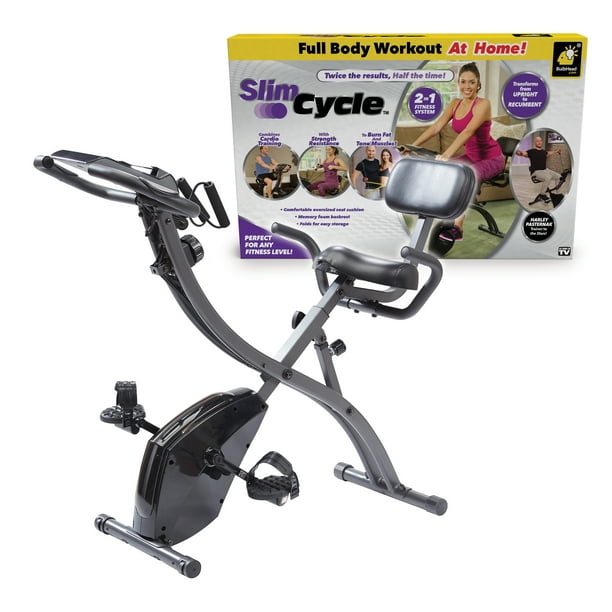 As Seen On TV Slim Cycle 2-in-1 Fitness Recumbent Foldable