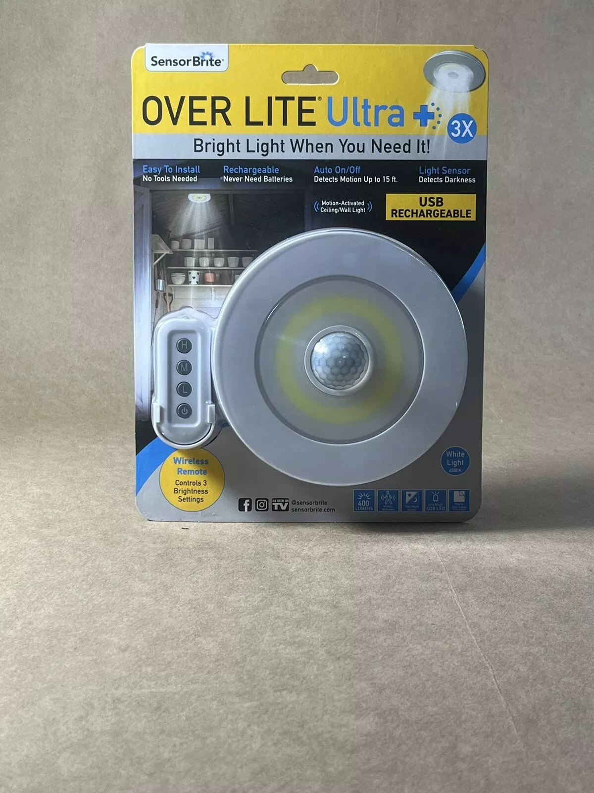 As Seen On Tv Overlite Ultra: Remote Control Ceiling Wall Led Light