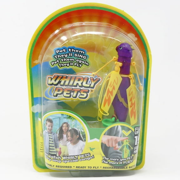 As Seen On Tv Whirly Pets Pet Bird Toy Purple W/rechargable Usb Battery 2018