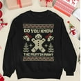 thumbnail image 1 of As Seen in Shrek Do You Know The Muffin Man Ugly Christmas Sweatshirt | Gingerbread Man | 3 Colors, 1 of 9