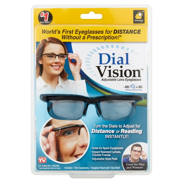As Seen on TV Dial Vision, Adjustable Vision Eyeglasses