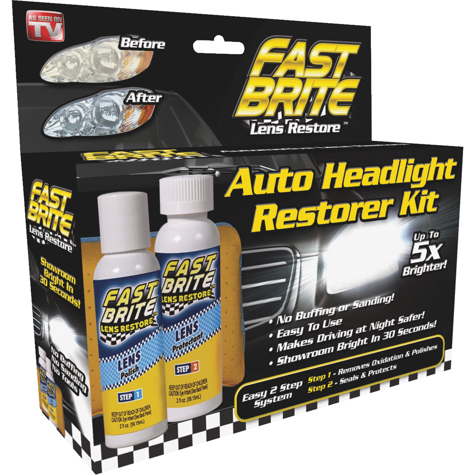 As Seen on TV Fast Brite Headlight Restorer (FB1000) - Lens Cleaner, 1.75 x 7.75 x 7.25 Inches