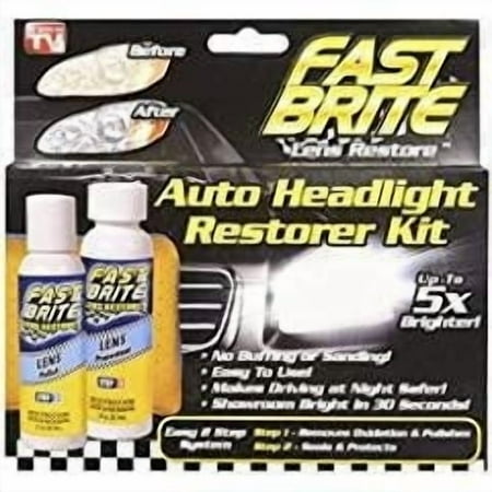 As Seen on TV Fast Brite Headlight Restorer (FB1000) - Lens Cleaner, 1.75 x 7.75 x 7.25 Inches