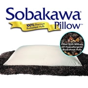 Sobakawa Pillow, Queen Size Natural Buckwheat Pillow with Cooling Technology, As Seen on TV