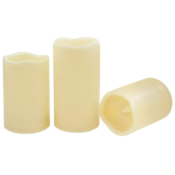 As Seen on TV - Flameless Remote Control Electronic 4",5",6" LED Candle Plastic - Multi-Colored