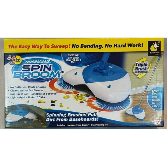 As Seen on TV Hurricane Spin Broom, Wireless