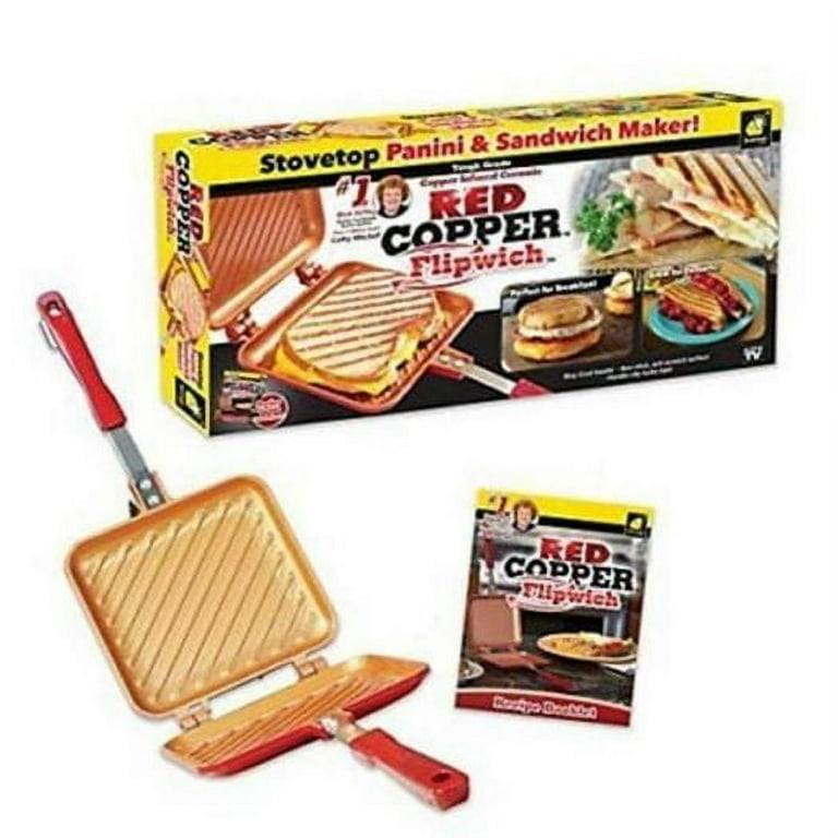 As Seen on TV Red Copper FlipWich Sandwich Maker