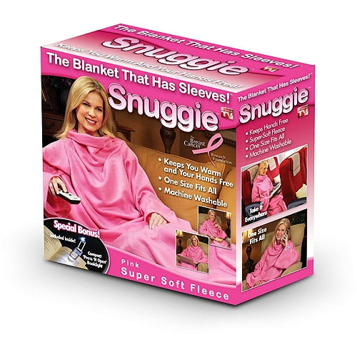 As Seen on TV Snuggie Fleece Blanket, Pink