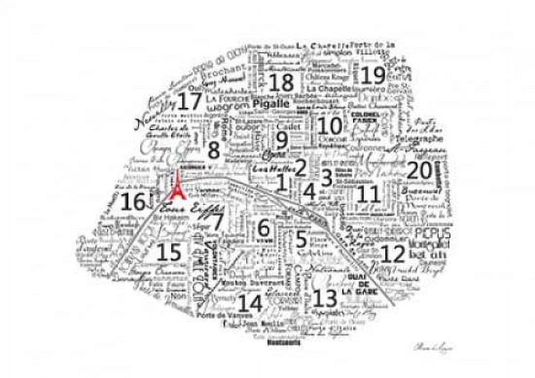 As The French Say-Map Canvas Art - Marion De Lauzun (18 x 24)