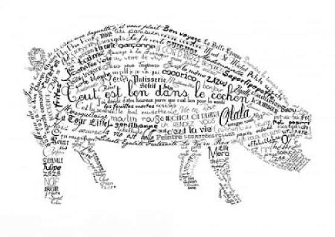 As The French Say-Pig Canvas Art - Marion De Lauzun (18 x 24)
