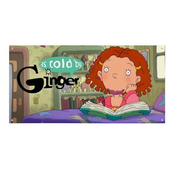 As Told by Ginger-Theme Backdrops Banner Birthday Party Decor Supplies Personalized Party Backdrop Decoration,5x3ft150x90cm