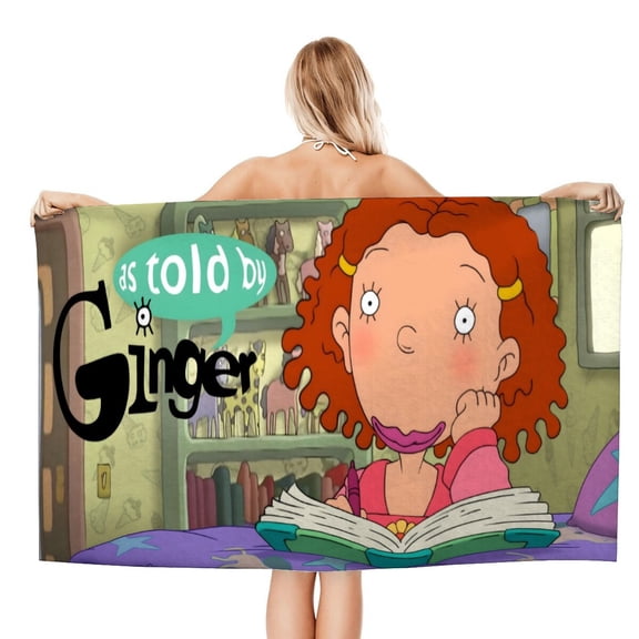 As Told by Ginger-theme Gifts Quick-dry Beach Towel for Women Girl Birthday Inspired Fan Bath Outdoor Music Lover30.7 x 63 in78 X 160 CM