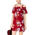 thumbnail image 1 of As U Wish Womens Printed A-line Dress, Red, Juniors, Small, 1 of 1