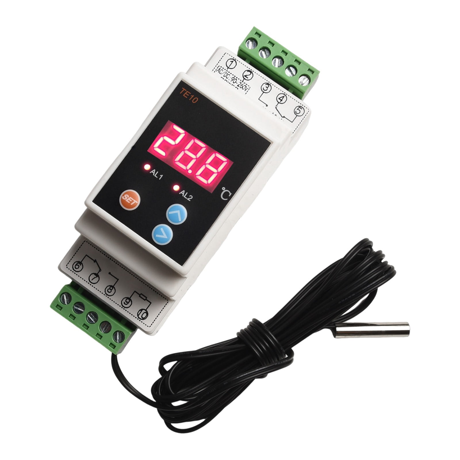 AT4PTW WIFI Tuya Din Rail Digital Thermostat Incubator Temperature Controller With Timer Switch