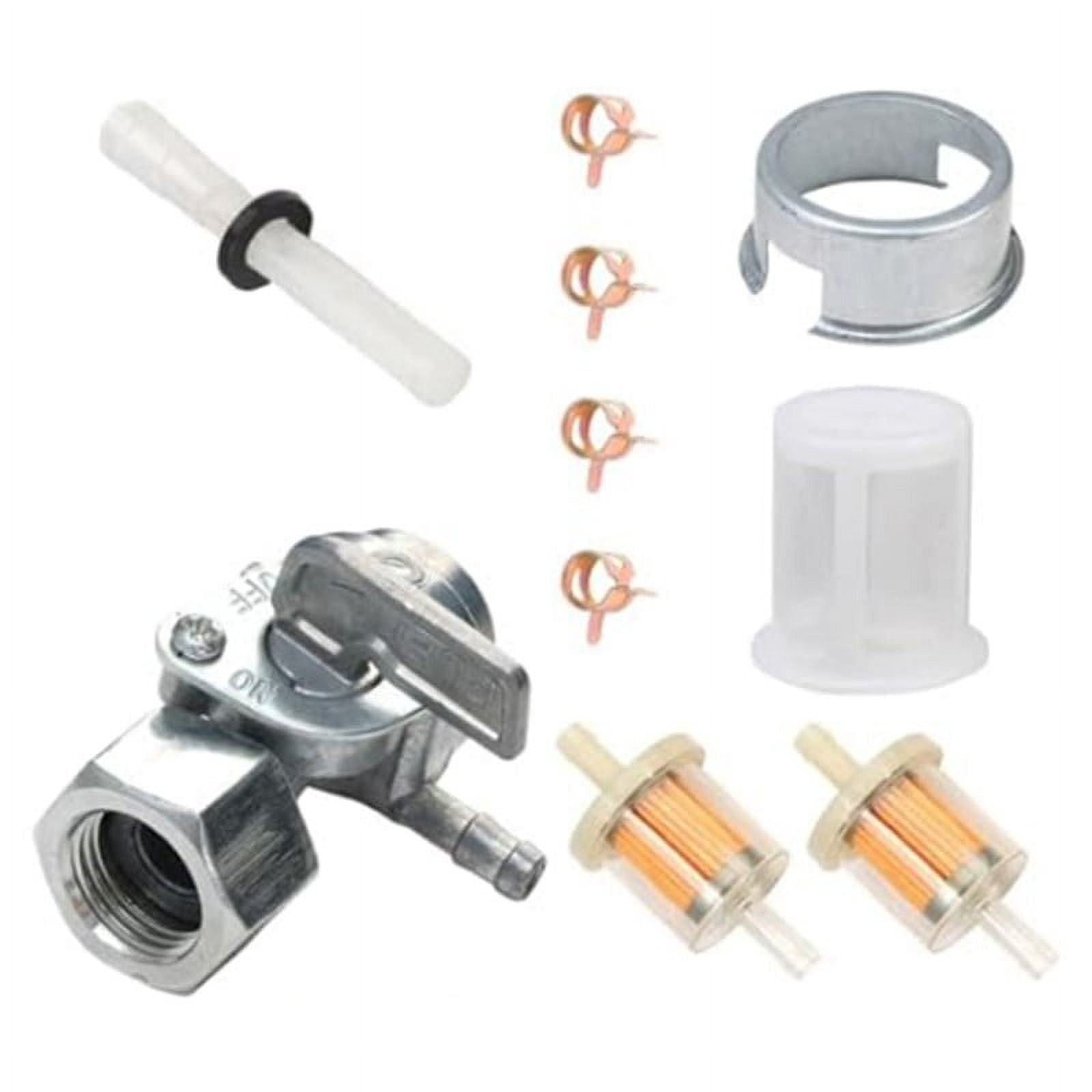 As pictures show Generator Fuel Tank Valve Kit Internal Threaded Oil Switch Shut-off Valve