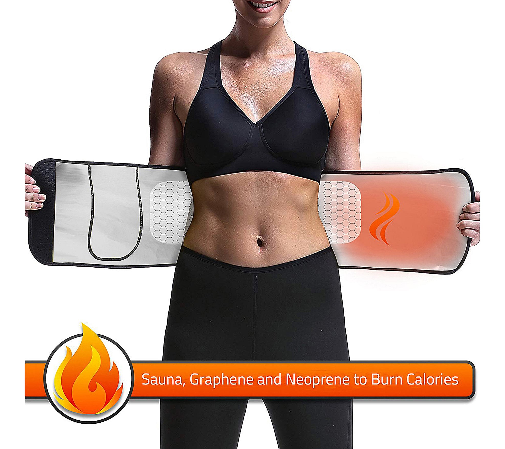 As seen on tv Evertone Waist Trimmer Advanced Sauna Belt Belly Fat Removal Belt Abdominal Belt for Men and Women for Sweating and Losing Weight Walmart