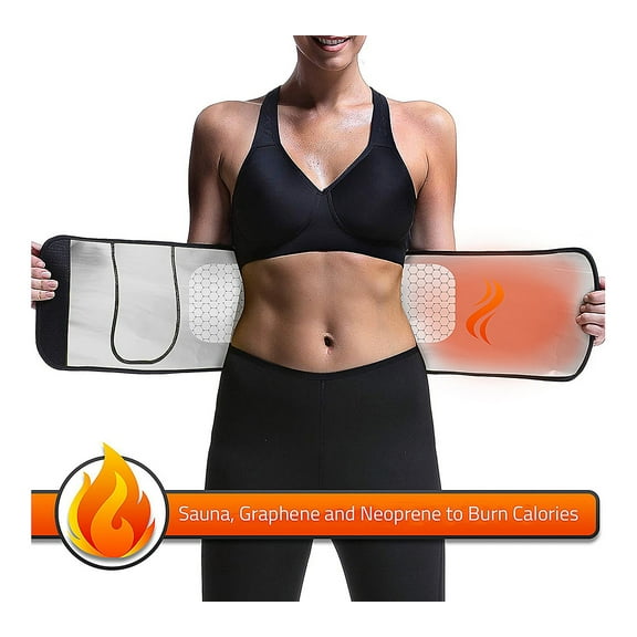 As seen on tv - Evertone Waist Trimmer Advanced Sauna Belt Belly Fat Removal Belt, Abdominal Belt for Men and Women for Sweating and Losing Weight