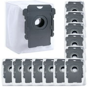 JRIRAE 12Pcs Replacement Roomba Bags for iRobot Roomba i7 i7+ i3 i3+ i4 i4+ i6 i6+ i8 i8+ j7 j7+ s9 s9+ Plus Parts for iRobot Bags Roomba Vacuum Bags Automatic Dirt Disposal Bulk Reusable Bags