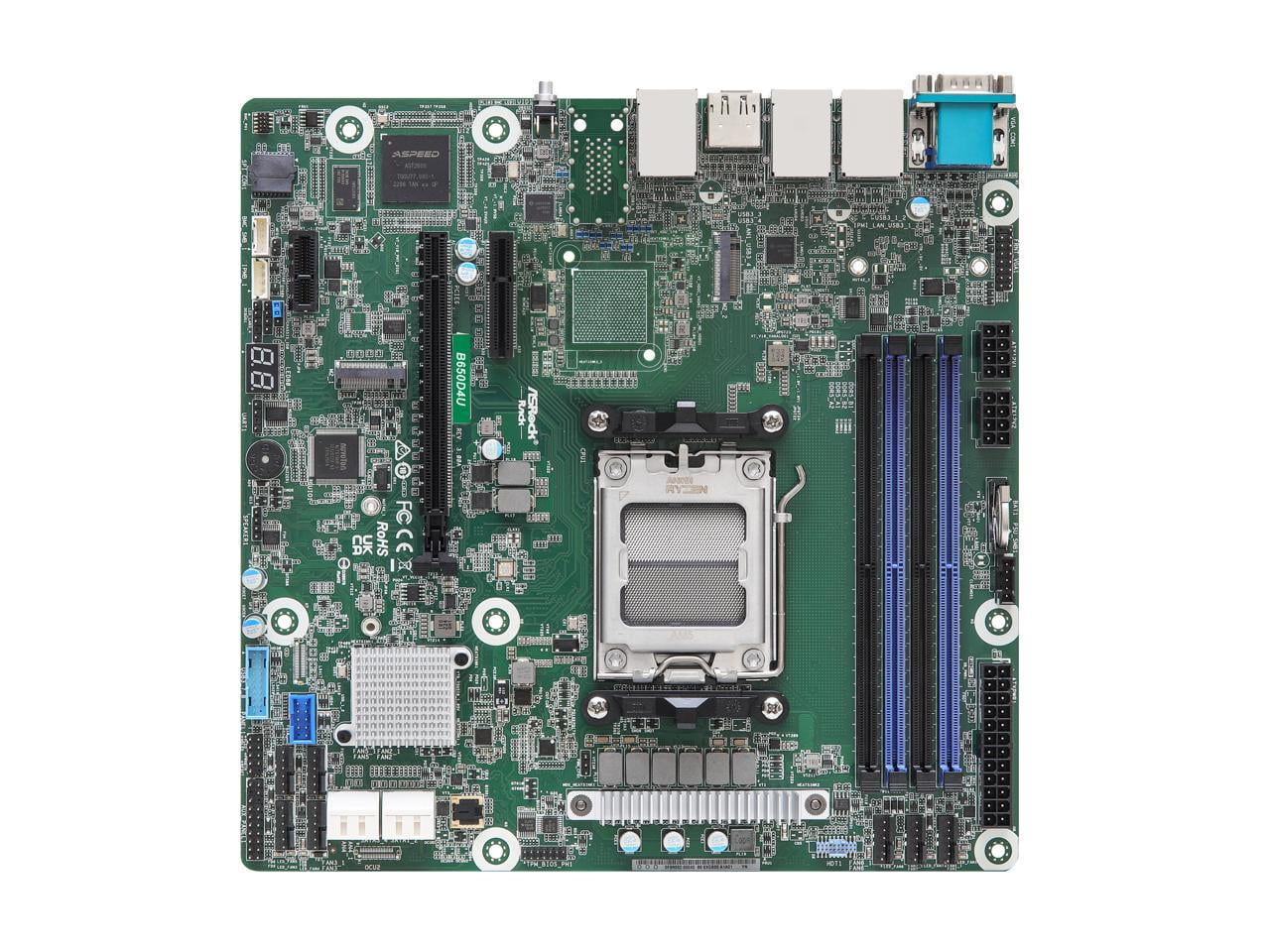 AsRock Rack B650D4U MicroATX Server Motherboard Single Socket AMD EPYC