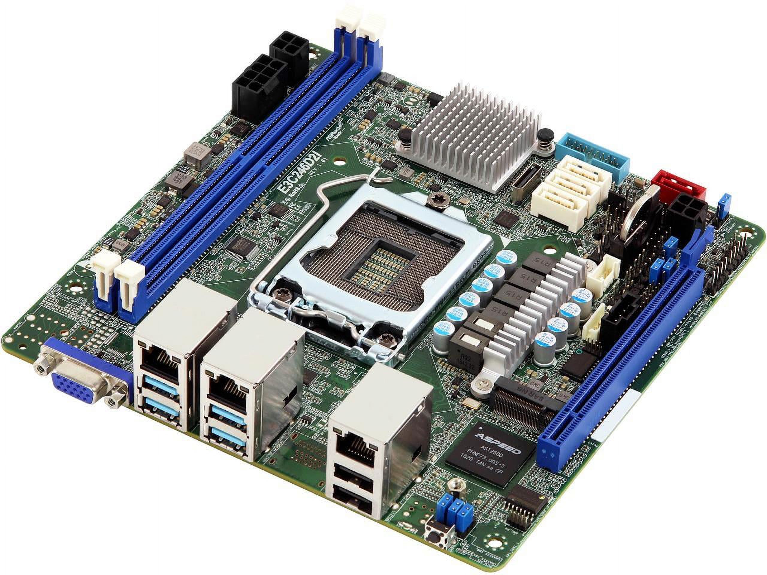ASRoCK Rack LGA1151 8/9世代 ITX E3C246D2I AsRock-Rack-E3C246D2I-Mini-ITX