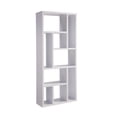 thumbnail image 1 of Asa 71 Inch Modern Display Bookshelf, 9 Multi Level Shelves, White Finish, 1 of 4