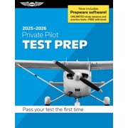 Asa Test Prep Private Pilot Test Prep 2025-2026 Paperback Plus Software--Pass Your FAA Exam, Paperback