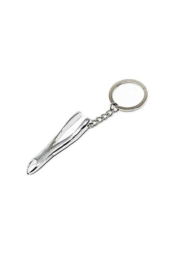 Nurse Gift Key Chain Set  Mini Medical Tools with Stethoscope, Tooth Mirror & Dental Pliers, Silver Dental Plier, 3Piece Portable Kit