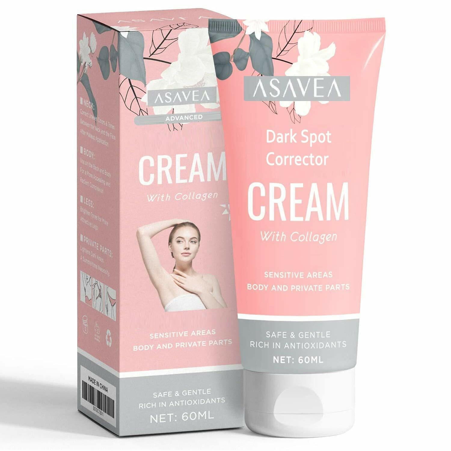 AsaVea Dark Spot Cream with Kojic Acid and Collagen Effective for