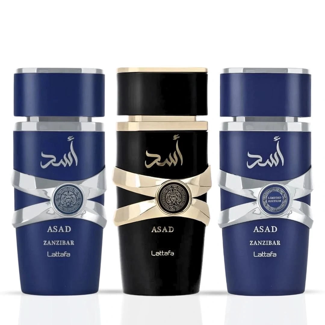 Asad, Asad Zanzibar & Asad Zanzibar Limited Edition Eau de Parfum