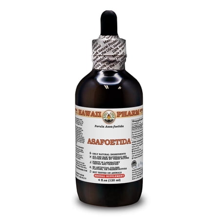 Asafoetida (Ferula Assa-foetida) Dry Herb Liquid Extract. Expertly Extracted by Trusted HawaiiPharm Brand. Absolutely Natural. Proudly made in USA. Tincture 4 Fl.Oz