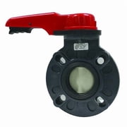 Butterfly Valve,2" Pipe Size,PVC 173730020