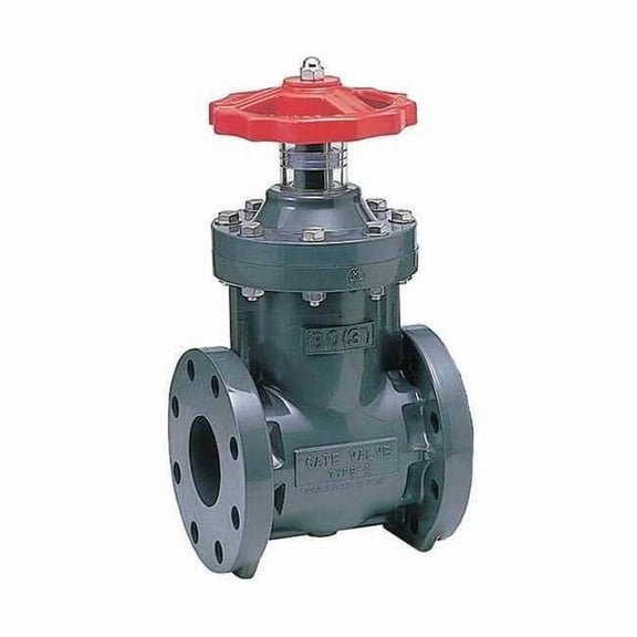 Gate Valve,3" Pipe Size,Polypropylene 1251030