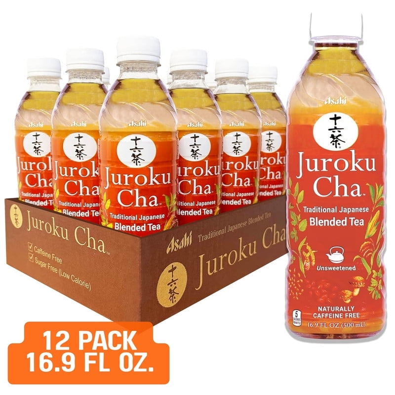 Asahi Jurokucha Japanese Blended Tea, 500ml, 12 pack - Walmart.com
