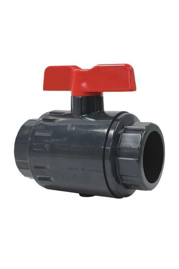 Asahi 1-1/2" Socket PVC Ball Valve 2-Way 161070015
