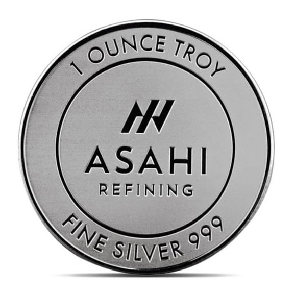 Asahi Silver Coin Round 1 Troy Ounce, .999 Pure