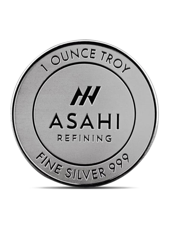 Asahi Silver Coin Round 1 Troy Ounce, .999 Pure